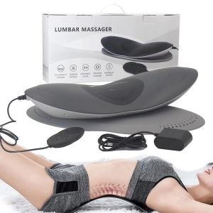 电动热敷按摩腰椎 Electric Air Compression Heating Therapy Lumbar Spine Disc Herniation Traction Massager Board Aching Waist Spinal Support Pain Relief