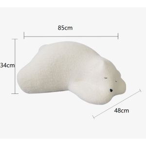 Polar Bear Sofa Chair Nordic Style Leisure Lazy Chairs Living Room Children Bedroom Lying Bed