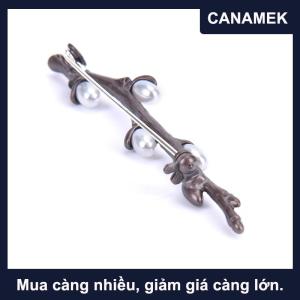 【CANAMEK】 Cổ điển Ngọc Trai Hoa Mận hoa chi nhánh Trâm Cài Chân thanh lịch bó hoa Trâm