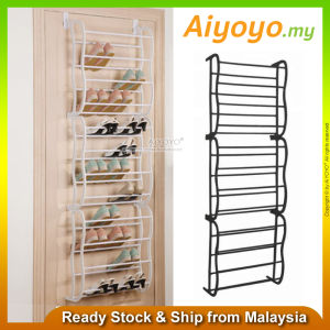 Over The Door Shoe Rack Door Rear Shoe Rack Door Hanging Shoe Rack Rak Kasut Shoe Cabinet Shoe Storage Household 4 Tier 8 Tier 12 Tier 12 Tier
