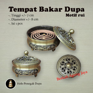 Tempat Bakar Dupa Lingkar 4 jam bahan Aluminium Alloy
