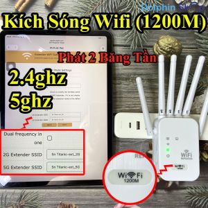 Kích Sóng WiFi 1200Mbps 6 Râu – Phát Sóng 2 Băng Tần 2.4GHz & 5GHz