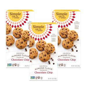 Bánh quy sô cô la chip bột hạnh nhân Simple Mills Almond Flour Chocolate Chip Cookies Gluten Free and Delicious Crunchy