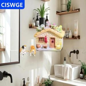 [COD] CISWGE AUTOPARTS Bể cá góc lưu trữ giá đục lỗ miễn phí lưu trữ Giá bể cá cảnh quan hàng đầu khung thủy canh cây xanh khay