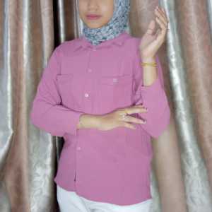 KEMEJA CRINKLE AIRFLOW / KEMEJA CRINKLE SAKU 2 / KEMEJA CRINKLE WANITA TERLARIS / DJAYA STORE