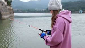 Fishing Rod Set Joran Pancing 1 Set Reel Spinning Fishing Set 5.2:1 Fishing Reel With Fishing Line 2 Sections Portable Resin Fishing Rod Combos (1.2M/1.8M/2.1M) Jigging Pantai