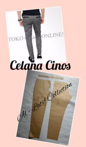 pola instan / pola jiplak CELANA CHINOS