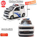 Diecast Miniatur Mainan Mobil Mobilan Anak Wuling Police Swat Mini Car 4 Door Open Suara & Lampu Menyala. 