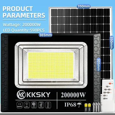 KKSKY ไฟโซล่าเซลล์ 1แถม1 solar light 5000W 20000W 80000W 100000W led สปอร์ตไลท์ IP68 โคมไฟโซลาเซลล์ ค่าไฟฟ้า 0 บาทตลอดปี