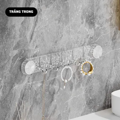 Thanh móc treo đồ hút chân không siêu chịu lực Móc treo đồ đa năng hít siêu dính