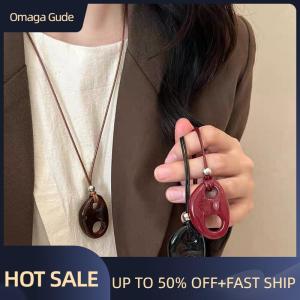 Omaga Vintage Personalized Pig Nose Pendant Necklace For Women Girls Simple Versatile Sweater Chain Jewelry Accessories Gifts