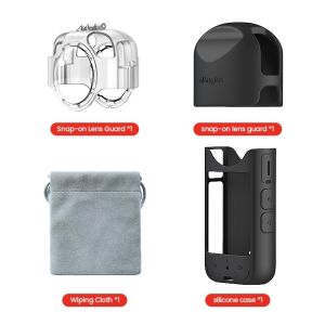 【24H Ship】aMagisn Anti-Fog Lens Guards For Insta360 X3 with Silicone Case and Lens Cap Protective Cover Case Insta360 X3/X4 Accessories Kit