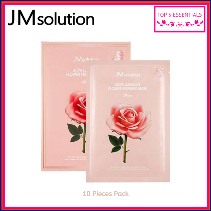 JM Solution/JMsolution Glow Luminous Flower Firming Mask Rose -10 Pc ...