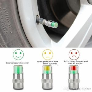 Tutup Pentil Ban 4pcs Set Mobil Motor Indikator Tekanan Angin Tire Valve Cap Pressure Monitoring 231