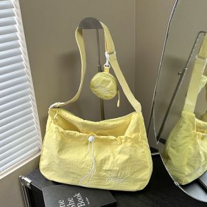 CAN COOK Dung lượng lớn Túi đeo vai nylon Thường ngày Nhẹ Túi đeo chéo có dây rút Đơn giản Nhà thiết kế Túi đi làm Nữ