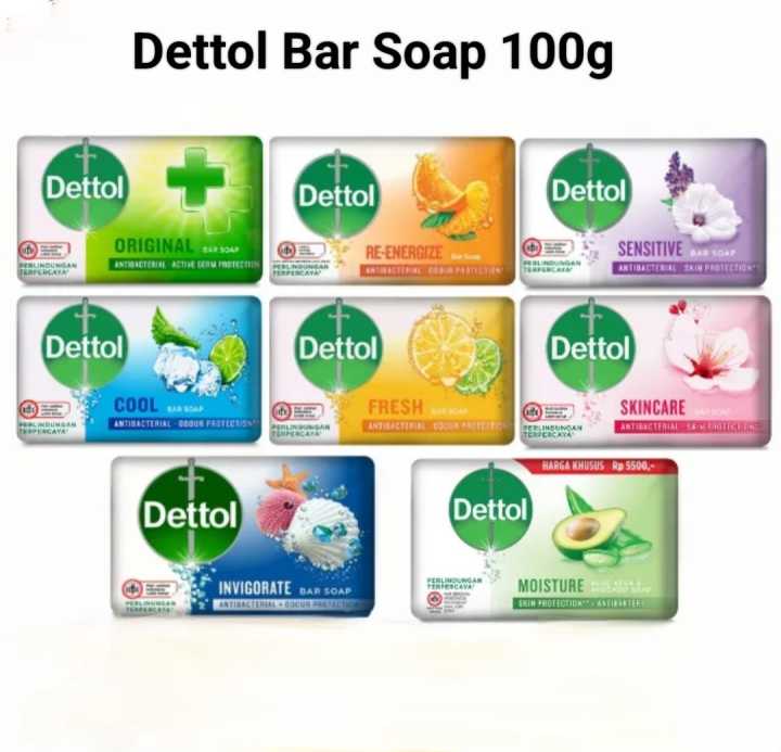 Dettol Antibacterial Bar Soap 100g 4pcs/pkt Lazada