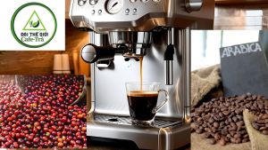 Cafe Pha Máy Arbica hạt chín 95% Sàng 18 Chế biến ướt Hàng chất lượng cao