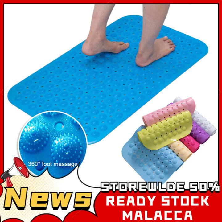 Non-slip Bath Mats PVC Anti-skid Bath Mat Soft Bathroom Massage Mat ...