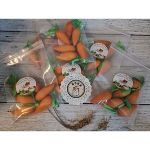 Hedgehog Planet woodies play carrot for rabbit hamster small pets (6pcs per pack) 刺星球小动物兔子仓鼠磨牙胡萝卜玩具(六个装)