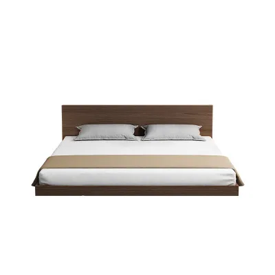Wood Japanese Tatami Bed Frame HDF Wood Waterproof Single Double Bed With Bookshelf Storage Cabinet Katil Tatami 日式榻榻米床