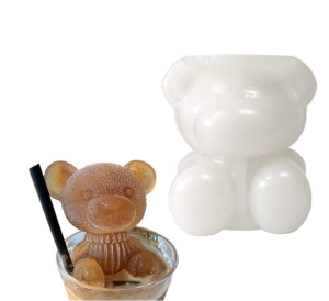 Teddy Bear Mold Silicone Animal Mold Soap Candle Mold Ice Cube for Coffee KMV Trading