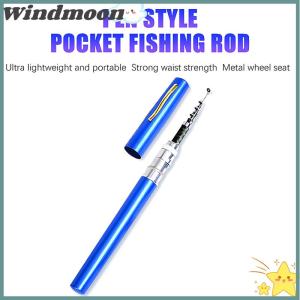[Windmoon]🌟🌟【Hot Sale】🎈 Ultra Short Pocket Rods Steelhead Fishing Rods Small Micro Mini Fishing Rods 1m 1.4m 1.6 Drum Reel Ice Fishing