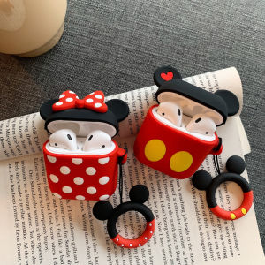 CrashStar เคส AirPods ซิลิโคนนิ่มสําหรับ AirPodsเคสอุปกรณ์เสริมสําหรับหูฟังบลูทูธไร้สายพร้อมแหวนสําหรับ AirPods 1 2 3 Pro InPods I7 I12 Pro