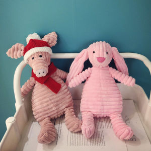 24-40CM Cute Cartoon Pig Dog Monkey Rabbit Doll Baby Soft Plush Toys For Children Sleeping Mate Stuffed Plush Animal Toys Stuff Toys For Birthday Gift