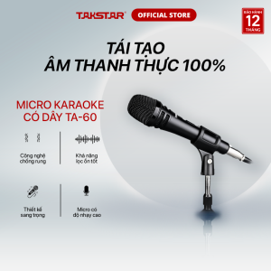 Mic hát karaoke có dây Takstar TA-60 lọc âm tốt [BẢO HÀNH 1 NĂM]