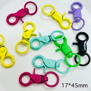 ห่วงก้ามปู ห่วง ก้ามปู 17*45mm สำหรับ งานฝีมือ ทำพวงกุญแจของตกแต่งชิ้นงาน มีหลายสีให้เลือก DIY