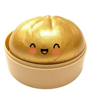 GFNIE6 Dumpling-Shaped Dumpling Squishes Giant Rainbow Glittering Bun Sensory Balls For Relax Cute Soft Squishy Toy Adults Kids