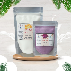 Tinh bột khoai tây khoai lang tím đắp mặt nạ và tắm body giúp dưỡng ẩm trắng da trẻ hóa mờ thâm