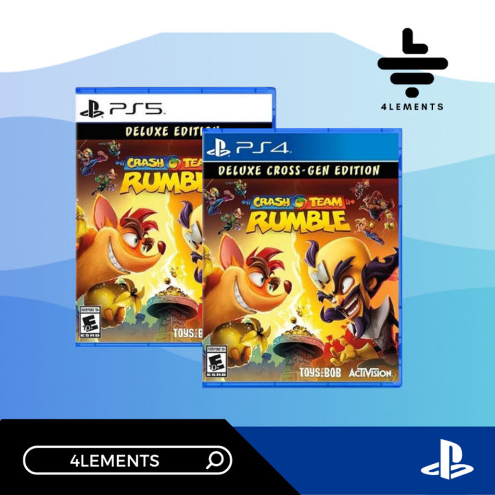 PS5 PS4 CRASH TEAM RUMBLE DELUXE EDITION (R1/USA) แผ่นเกมส์แท้ มือ 1 ...