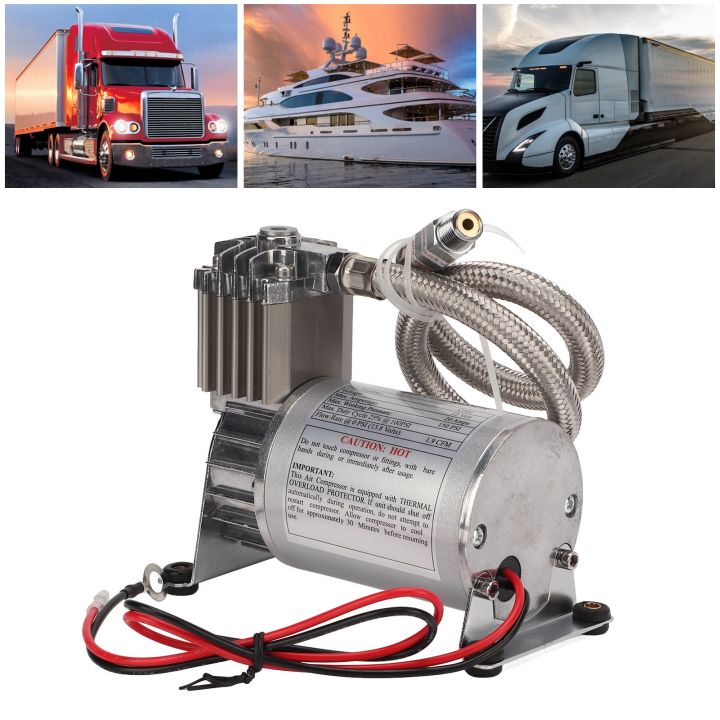 ECCPP 12V 150 PSI Chrome Solenoid Valve – For Train Horn Air Tank Compressor System – Stainless Steel, 1-Year Warranty
