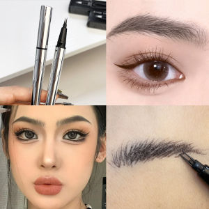 2 Point Ultra-thin Liquid Eyeliner Pen Waterproof Lasting Natural Quick Dry Lower Eyelash Eyebrow Tattoo Pen Eye Makeup Cosmetic