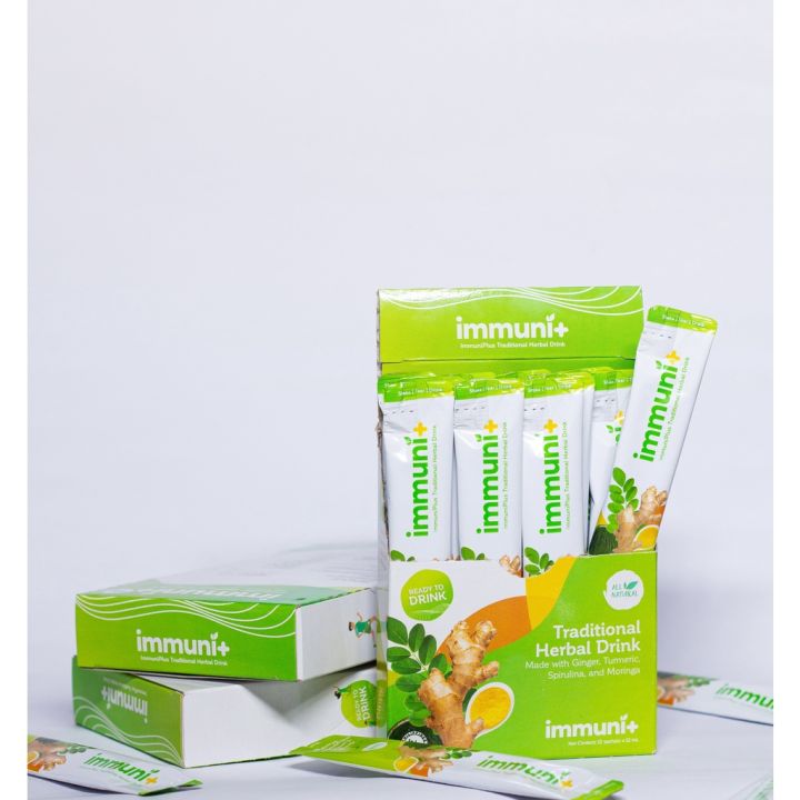 Immuni+ (ImmuniPlus) Traditional Herbal Drink (1 Box = 12 sachets ...
