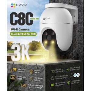 Camera Wifi EZVIZ C8C 2K+ 4MP / C8C 3K 5MP Ngoài Trời - Siêu Nét Xoay 360 độ Đàm thoại 2 Chiều Có Màu Ban Đêm Báo Động Chống Trộm - Bảo Hành 2 Năm