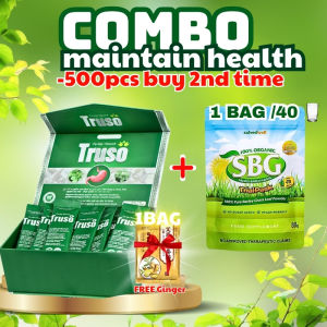 (COMBO TRUSO + SBG) Truso Herbal Detox Stomach Tablets - Anti-GERD Acid Reflux Relief Good Digestion Support