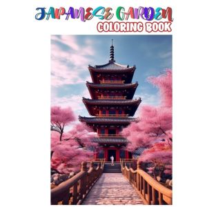 JAPANESE GARDEN Coloring Book Buku Mewarnai Anak Remaja Dewasa Healing Relaxing Activity BC Tebal