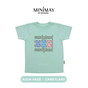 Kaos Anak Baju Perempuan Cewe Permen Candy Minimay Maysara