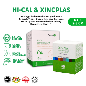 UBAT TINGGI HI-CAL & XINCPLAS SET TINGGI BADAN HERBAL - ORIGINAL- LULUS KKM
