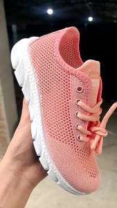 [Free Shipping] Breathable Hollow Womens Shoes with Soft Sole for Outdoor Running Lightweight Lace-up Couples Sports Hollow Womens Shoes for Summer