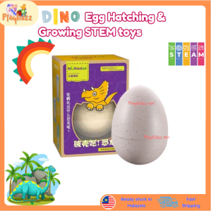 71.[SEDIA STOK ADA] 🦕Playkidzz mn s Mainan Menetas Telur Dinosaur STEM Early Learning Dinosaur Egg hatching- 恐龙蛋盲盒早教玩具