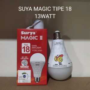 Lampu Emergeny Surya 13Watt TYPE 18 AC DC LED Bulb Cahaya Putih Original