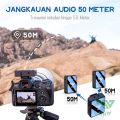 TNW-N11 Microphone Wireless Dual Mikrofon Clip on Mic hp dan Charging Case Mikrofon untuk Live Vlog Youtube Tiktok. 