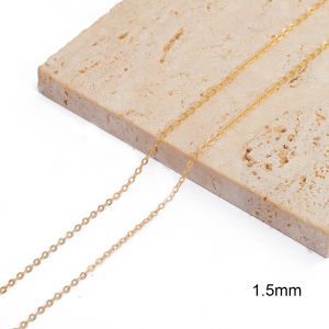 1M Đồng Thau Với Dây Chuyền Mạ Vàng 18K Để Làm Vòng Tay Vòng Cổ Phụ Kiện Làm Trang Sức Thời Trang Tự Làm