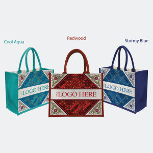 [READY STOCK] B0438 - Designer Canvas Tote Bag (Heritage Petal Batik) Tote Bag