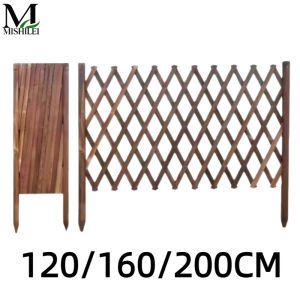 Mishilei Outdoor Garden Fence Yard Fence Retractable Foldable Fence for Home Balcony Outdoor Garden Decoration