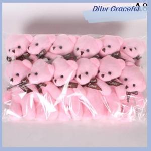 Ditur 12 cái/lốc Gấu nhồi bông mềm đồ chơi búp bê gấu bông nhỏ quà tặng nhỏ