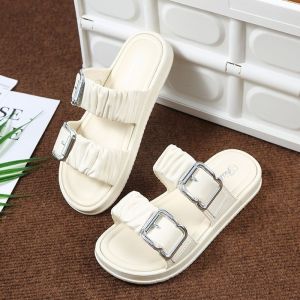 TY Sandal Wanita Karet Jelly 6972 Sendal Rumah Berkualitas Model Tali Gesper Sendal Slop EVA Empuk Sendal Karet Couple Home Slipper Anti Slip Wanita Gaya Korea